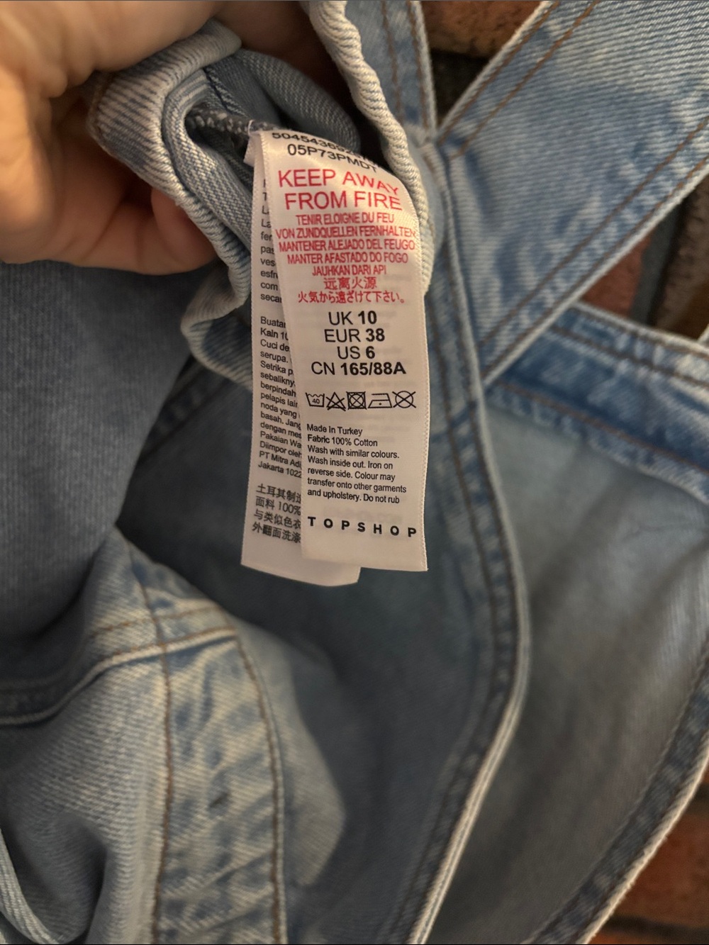 Topshop cotton denim dress - Picture 4 of 4